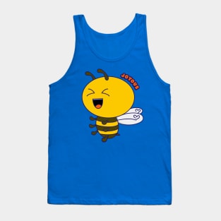 Bee Joyous, Kawaii Cute Bee Pun, Bee Happy Tank Top